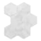 Smart Tiles 9.56 in. W X 10.61 in. L White Glazed Vinyl Adhesive Wall Tile 4 pc SM1190G-04-QG - alternate 1